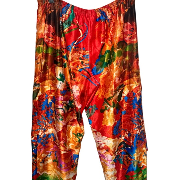 Natori Sleep Pant Cropped Pull On Size M/L Loungewear Luxury Preppy Wide Leg - Picture 2 of 4